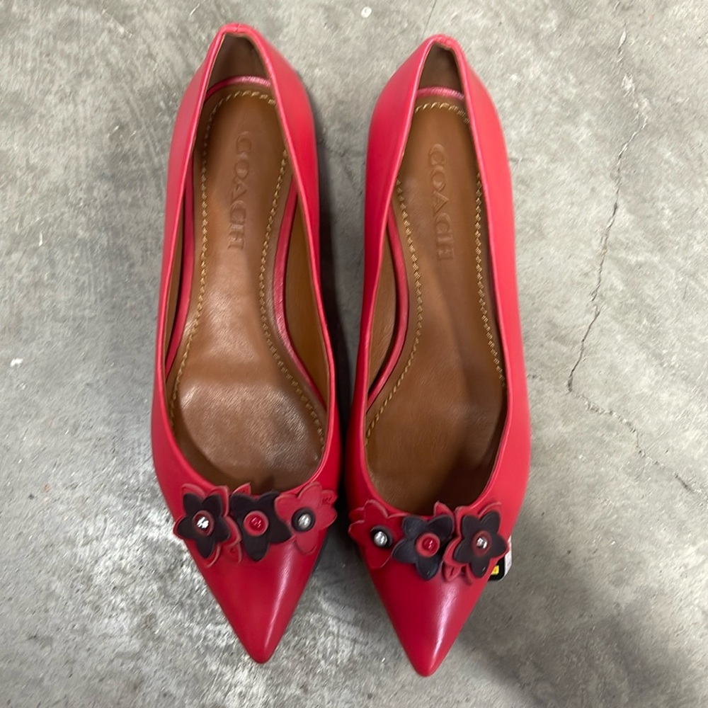NEW Coach Limited Edition Applique Wildflower Flats - Size 9
